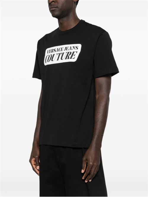 T-shirt uomo maniche corte con stampa Versace jeans Couture | 80GAHT17CJ00T899